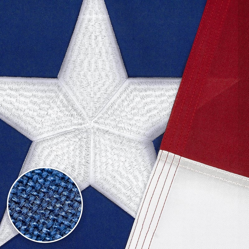 DANF FLAG Texas Flag 3x5 Ft TearProof Series for Outside, Longest Lasting, Super Tough Fade Resistant Spun Polyester, High Wind TX Outdoor Flags Embroidered Stars, Sewn Stripes, Brass Grommets - Image 1